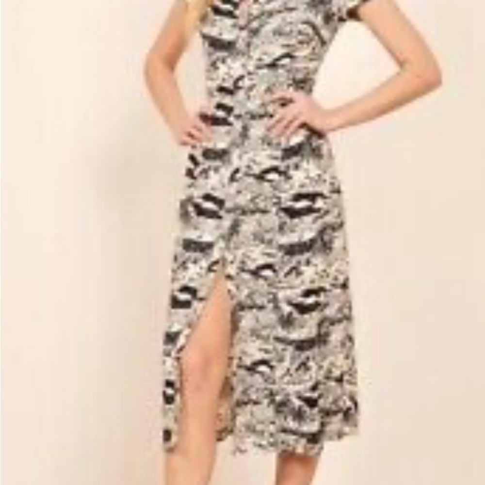 Reformation Gavin Dress In LA Print Sz 6